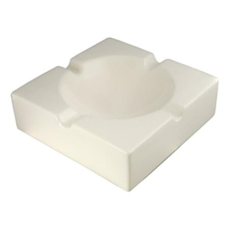 VISOL Lokken White Ceramic Ashtray VASH716